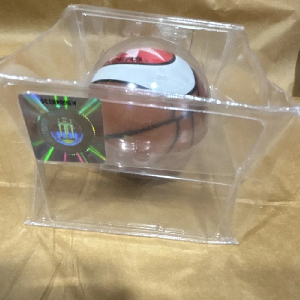 Texas Tech Red Raiders Basketball Ornament Display Box w/ Hologram COA